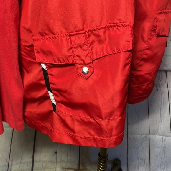 Onque Woman Red Zip Up Jacket - Picture 2 of 6